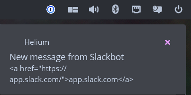 Unreadable notification
